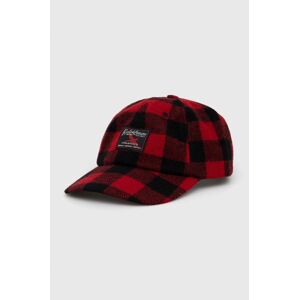 Vlněný klobouk Polo Ralph Lauren červená barva, vzorovaný