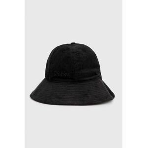 Manšestrový klobouok Dickies černá barva