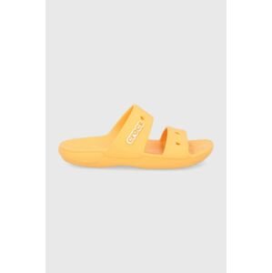 Pantofle Crocs dámské, oranžová barva