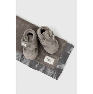 Dětské papuče UGG šedá barva