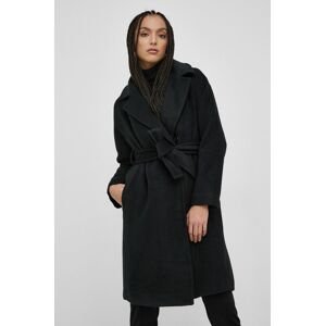 Kabát Haily's dámský, černá barva, přechodný, oversize