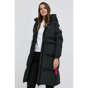Péřová bunda After Label dámská, černá barva, zimní