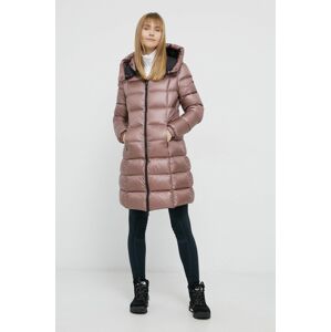 Péřová bunda RefrigiWear dámská, béžová barva, zimní
