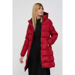 Péřová bunda RefrigiWear dámská, červená barva, zimní