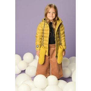 Dětská péřová bunda Fluff žlutá barva
