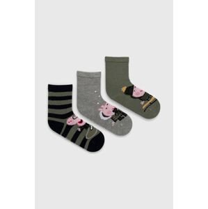 Dětské ponožky Name it (3-pack) zelená barva
