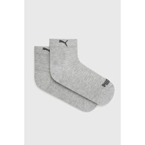Ponožky Puma (2-pack) 907956 dámské, šedá barva