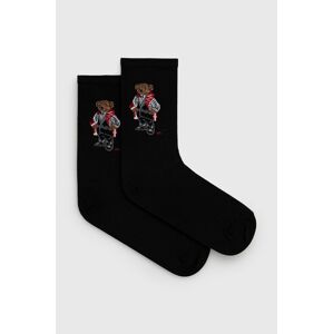 Ponožky Polo Ralph Lauren dámské, černá barva