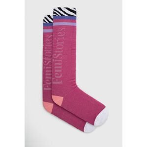 Ponožky Femi Stories dámské, fialová barva