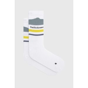 Ponožky Peak Performance dámské, bílá barva