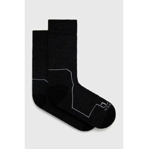 Vlněné ponožky Icebreaker šedá barva