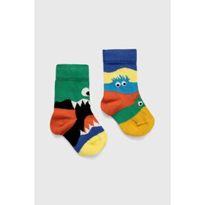 Happy Socks - Dětské ponožky Monsters (2-pak)