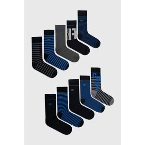 Ponožky CR7 Cristiano Ronaldo (10-pack) pánské, tmavomodrá barva