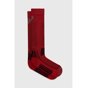 Ponožky ze směsi vlny Peak Performance červená barva