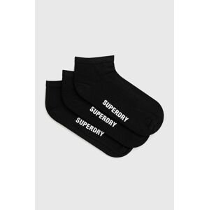 Ponožky Superdry pánské, černá barva