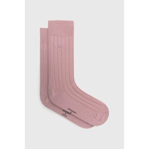 Ponožky Superdry pánské, růžová barva