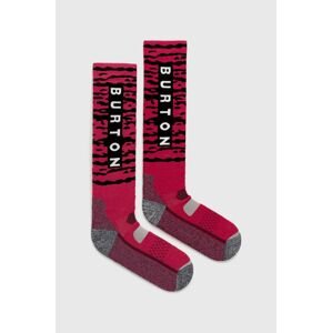 Ponožky ze směsi vlny Burton růžová barva