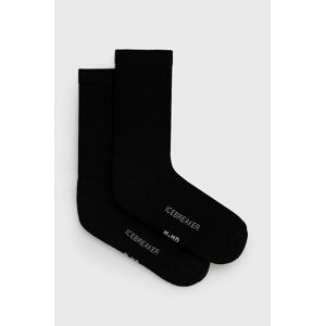 Vlněné ponožky Icebreaker černá barva