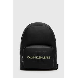 Batoh Calvin Klein Jeans dámský, černá barva, velký, s aplikací