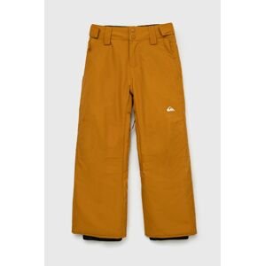 Dětské kalhoty Quiksilver oranžová barva