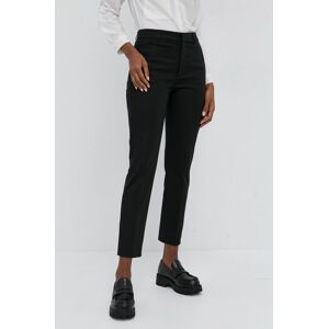 Kalhoty Lauren Ralph Lauren dámské, černá barva, střih cargo, high waist