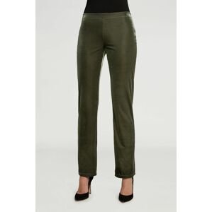 Kalhoty Wolford dámské, zelená barva, široké, high waist