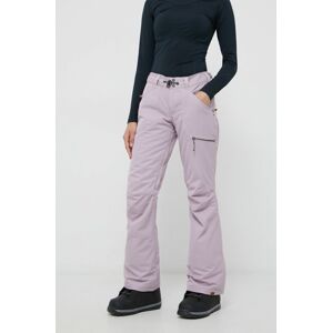 Kalhoty Roxy dámské, růžová barva