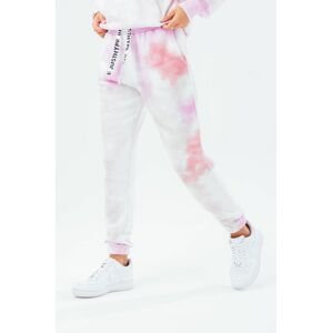 Kalhoty Hype dámské, růžová barva, vzorované