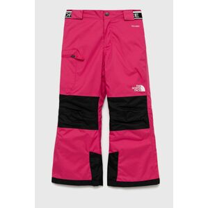 Dětské kalhoty The North Face růžová barva