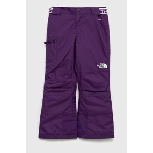 Dětské kalhoty The North Face fialová barva