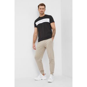 Kalhoty Calvin Klein Jeans pánské, průhledná barva, hladké