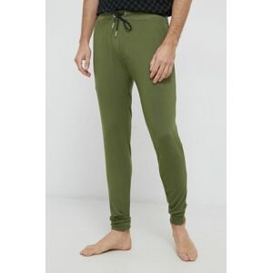 Pyžamové kalhoty Ted Baker pánské, zelená barva, hladké