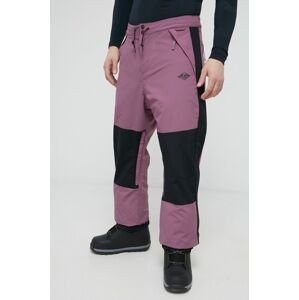 Snowboardové kalhoty Quiksilver pánské, fialová barva
