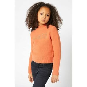 Dětský svetr Guess oranžová barva, lehký