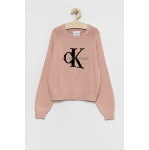 Calvin Klein Jeans - Dětský bavlněný svetr