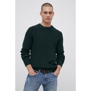 Bavlněný svetr Premium by Jack&Jones pánský, zelená barva,