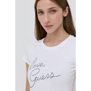 Tričko Guess dámské, bílá barva