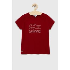 Lacoste - Dětské bavlněné tričko
