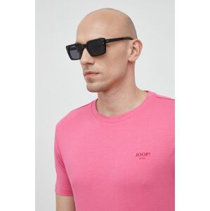 Bavlněné tričko Joop! růžová barva