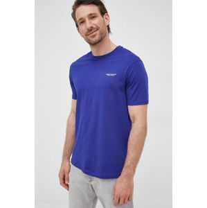 Bavlněné tričko Armani Exchange fialová barva