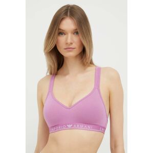 Podprsenka Emporio Armani Underwear růžová barva