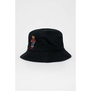 Bavlněná čepice Polo Ralph Lauren černá barva