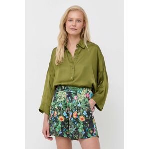 Košile MAX&Co. dámská, zelená barva, relaxed, s klasickým límcem