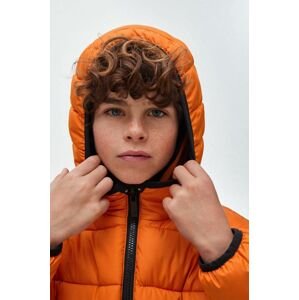 Dětská oboustranná bunda Mayoral oranžová barva