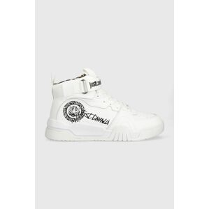 Sneakers boty Just Cavalli bílá barva, 75RA3SA3ZP377003