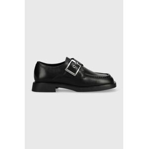 Kožené mokasíny Vagabond Shoemakers JACLYN dámské, černá barva, na plochém podpatku, 5638.001.20