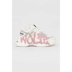 Sneakers boty Naked Wolfe Track bílá barva
