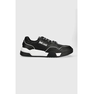 Sneakers boty Just Cavalli černá barva, 75QA3SA5ZP383899