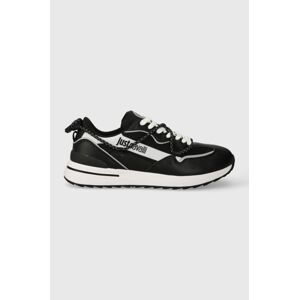 Sneakers boty Just Cavalli černá barva, 75QA3SD7 ZSA01 L01