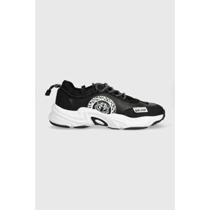 Sneakers boty Just Cavalli černá barva, 75QA3SI1ZP386899